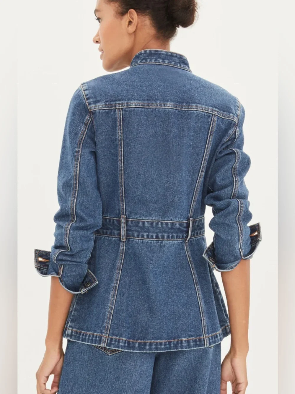 Veronica Beard Tika denim jacket cotton